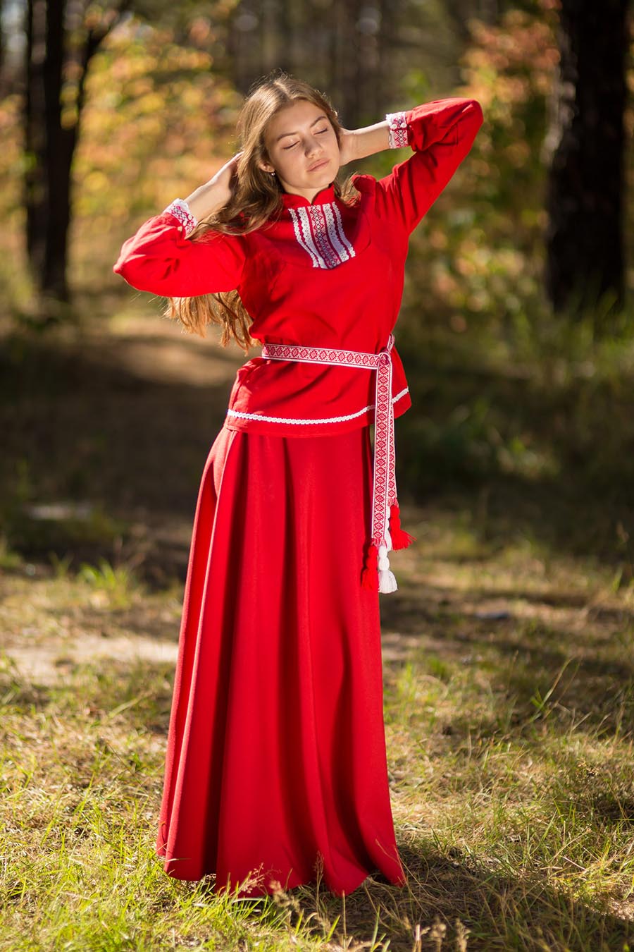 Underwear Women in Slavic costumes in Voronezh