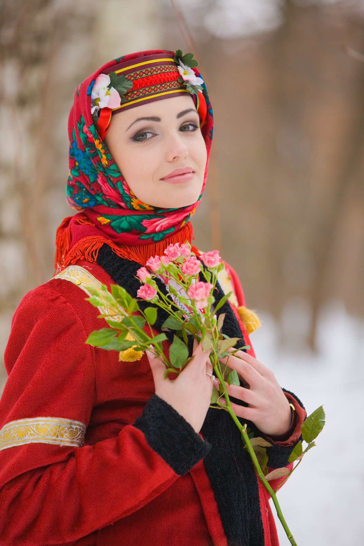 Sexy girl Girls in Slavic costumes in Voronezh